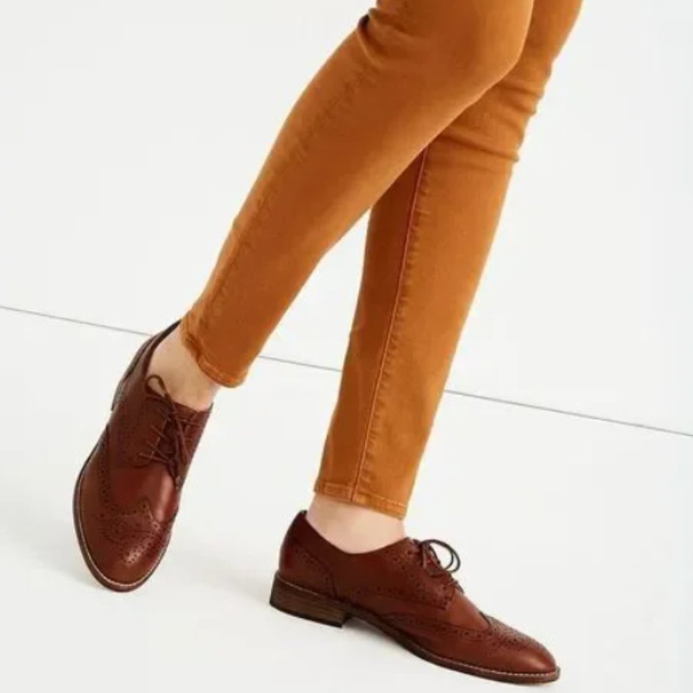 Madewell Womens Oxford Shoes Dark Chestnut US 8.5
